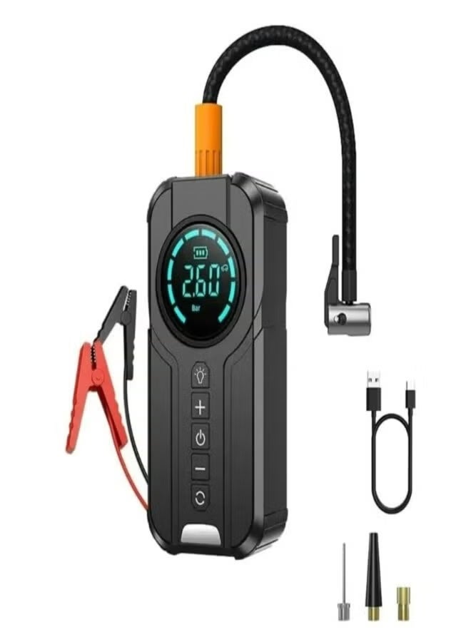 Denx جهاز الطوارئ القابل للنفخ DX414 المحمول مع مضخة هواء سريعة، مقياس ضغط رقمي، تصميم مدمج وخفيف الوزن للمركبات، الأنشطة الخارجية، السفر، والسلامة اليومية - Image 3